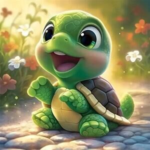 Diamond Art    Baby Turtle   8 X 8 in     Materials Included   Adult